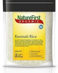 Nature First Organic White Basmati Rice 450g