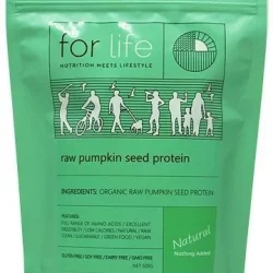 For Life Raw Pumpkin Seed Protein Powder 500g New