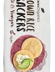 Ceres Organics Brown Rice Crackers Sea Salt & Vinegar G/F 115g