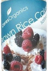 Ceres Organics Jasmin Brown Rice Cakes Sea Salt 110g