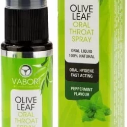 Vabori Olive Leaf Extract Oral Throat Spray Peppermint G/F 25ml
