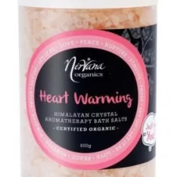 Nirvana Himalayan Crystal Salt Heart Warming Scented Bath Salts 600gm
