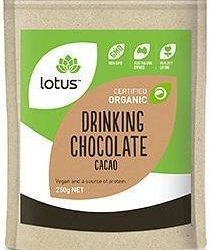 Lotus Cacao Drinking Chocolate Organic G/F 250g