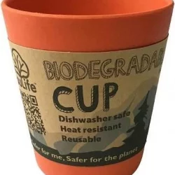 EcoSouLife Bamboo Cup Orange 296ml