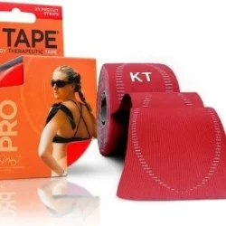 KT Tape Pro 20 Precut 10" Strips Rage Red