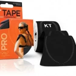 KT Tape Pro 20 Precut 10" Strips Jet Black