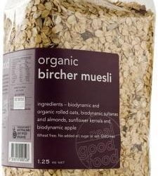 Real Good Foods Organic Bircher Muesli Bag 1.25kg