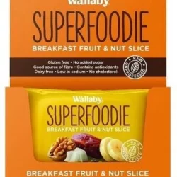 Wallaby Superfoodie Banana Coconut Walnut Chia Slice G/F 8x48g