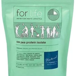 For Life Raw Pea Protein Isolate Powder Natural 510g New