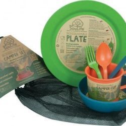 EcoSouLife Bamboo Camper Set Main Plate Aussie Outback