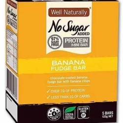 Well,naturally Hi Pro MiniBars Banana Fudg25gx5Bar