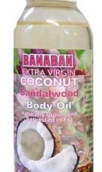 Banaban Extra Virgin Coconut Sandalwood Body Oil 125ml
