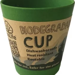 EcoSouLife Bamboo Cup Green 296ml