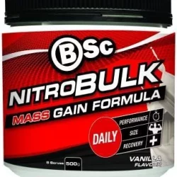 BSc Nitrobulk Muscle Premium Gainer Vanilla Ice Cream Powder 500g