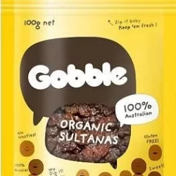 Gobble Organic Sultanas 100g