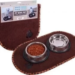 White Magic Eco Cloth Pet Bowl Mat - 55x41cm