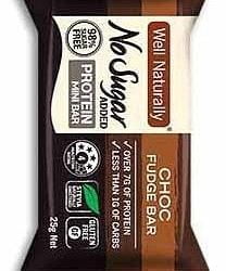 Well,naturally NAS Protein Mini Bar Choc Fudge 20x25g