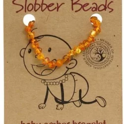 Slobber Beads Baby Honey Round Bracelet