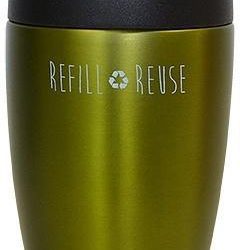 Cheeki Stainless Steel Coffee Mug Olive 350ml