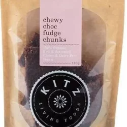 Kitz Living Foods Organic Chewy Choc Fudge Chunks G/F 150g