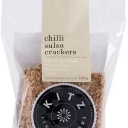 Kitz Living Foods Organic Chilli Salsa Crackers G/F 100g