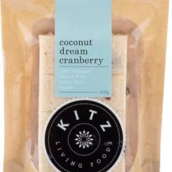 Kitz Living Foods Organic Coconut Dream Cranberry G/F 150g