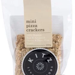 Kitz Living Foods Organic Mini Pizza Crackers G/F 100g