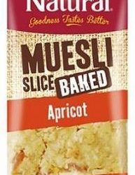 Go Natural Muesli Slice Baked Apricot 90g