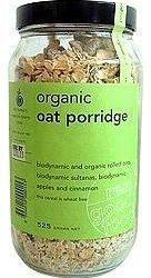 Real Good Foods Organic Oat Porridge Apple Cinnamon Jar 525g