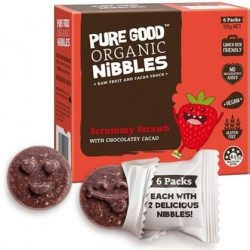 Pure Good Organic Nibbles Scrummy Strawberry w/ Chocolatey Cacao G/F 120g