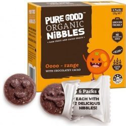 Pure Good Organic Nibbles Oooo-range w/ Chocolatey Cacao G/F 120g