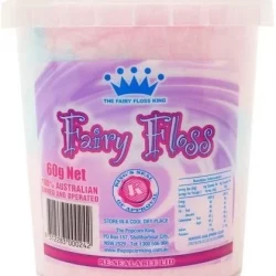 The Popcorn King Fairy Floss Tub 60g
