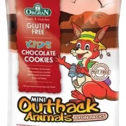 Orgran Kids Mini Outback Animals Chocolate Cookies 8 Fun Packs 175g