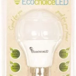EcochoiceLED 7W Bayonet Cap Globe Soft Warm Light