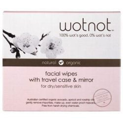 Facial Wipes Dry Sensitive Plus Travel Case 25 pack