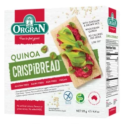 Orgran Toasted MultiGrain Crispibrd w/Quinoa 125g