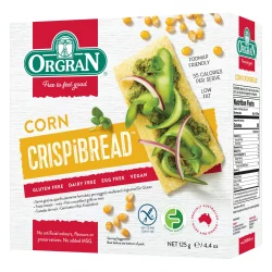 Orgran Toasted Corn Crispibread 125g