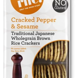 Eat Rite Wholegrain Brown Rice Black Pepper & Sesame Crackers 100g