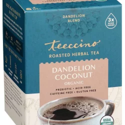 Teeccino Organic Dandelion Coconut G/F 10Tee-Bags