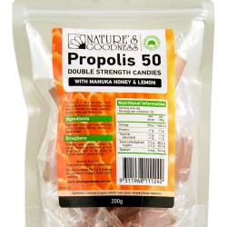 Natures Goodness Prop 50mg Candie 200g Honey&Lemon