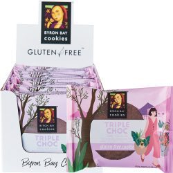 BYRON BAY COOKIES Gluten Free Cookies Triple Choc Fudge - 12x60g