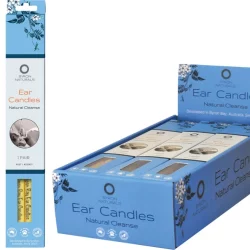 BYRON NATURALS Ear Candles Organic Beeswax & Muslin Cotton - 12x2