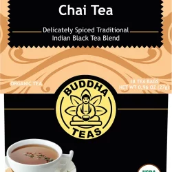 BUDDHA TEAS Organic Tea Bags Chai Tea - 18.00
