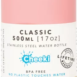 CHEEKI Stainless Steel Bottle Pink - 500ml