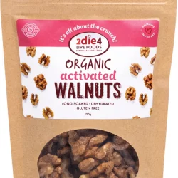 2DIE4 LIVE FOODS Organic Activated Walnuts Activated with Fresh Whey - 120g