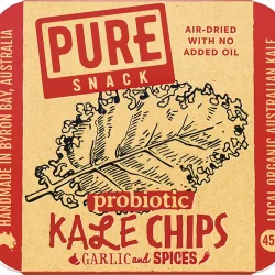 EXTRAORDINARY FOODS Pure - Kale Chips Garlic and Spices - 45g