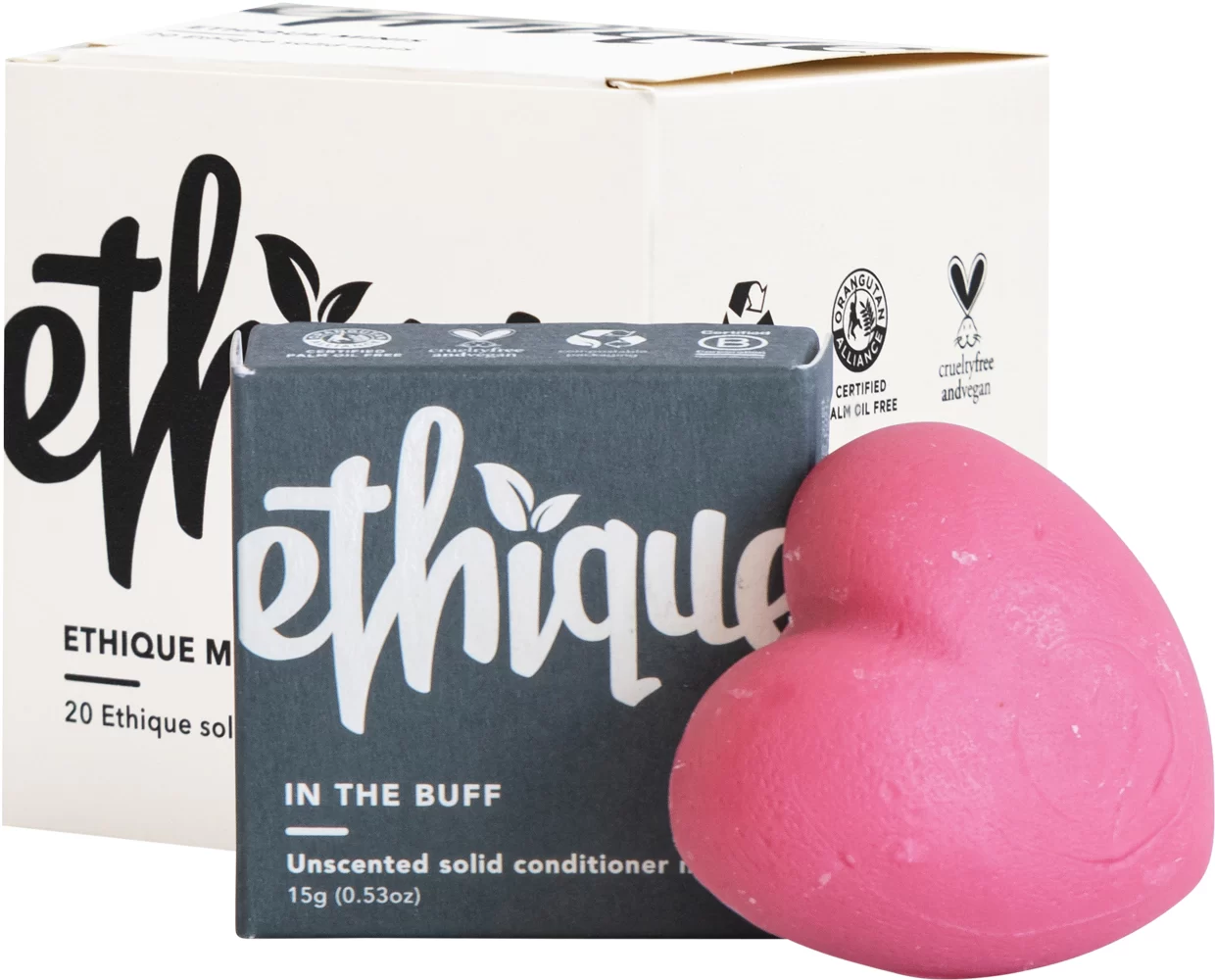 ETHIQUE Solid Conditioner (Mini) In The Buff - Unscented - 20x15g