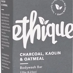 ETHIQUE Solid Bodywash Bar Charcoal, Kaolin & Oatmeal - 120g