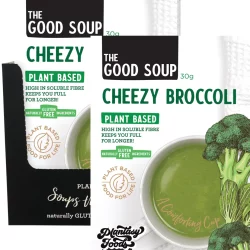 PLANTASY FOODS The Good Soup Cheezy Broccoli - 8x30g
