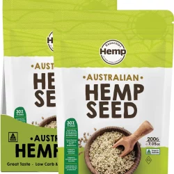 ESSENTIAL HEMP Australian Hemp Seeds Hulled - 8x200g